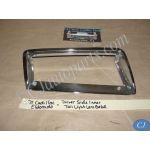 OEM 1971 1972 Cadillac Eldorado REAR LEFT DRIVER SIDE INNER TAIL LIGHT LENS BEZEL TRIM #1600796/#1496938